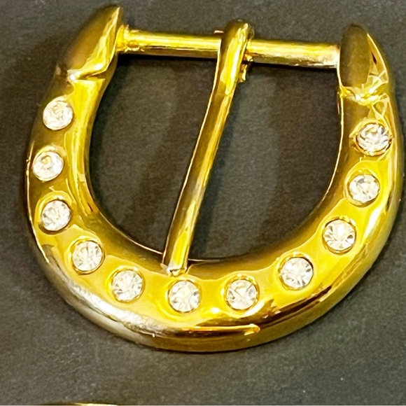 Leopard Panther Rhinestone Gold Pushback Concho Hardware Button Crafts Bling 5x - Picture 6 of 13